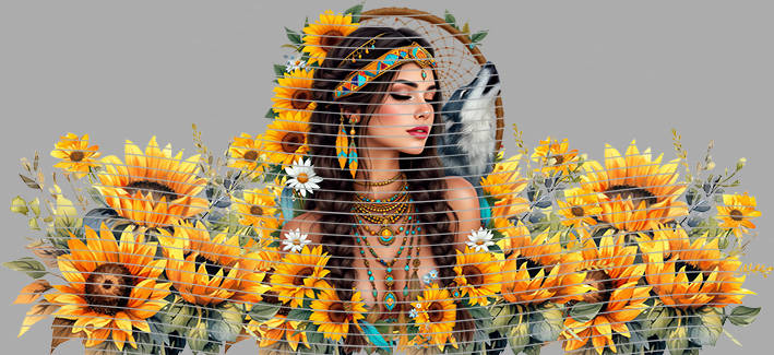 16oz Sunflower Girl-SU-256